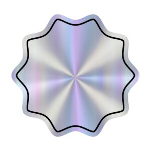 Abstract certification badge seal concept on metallic background (no logos)